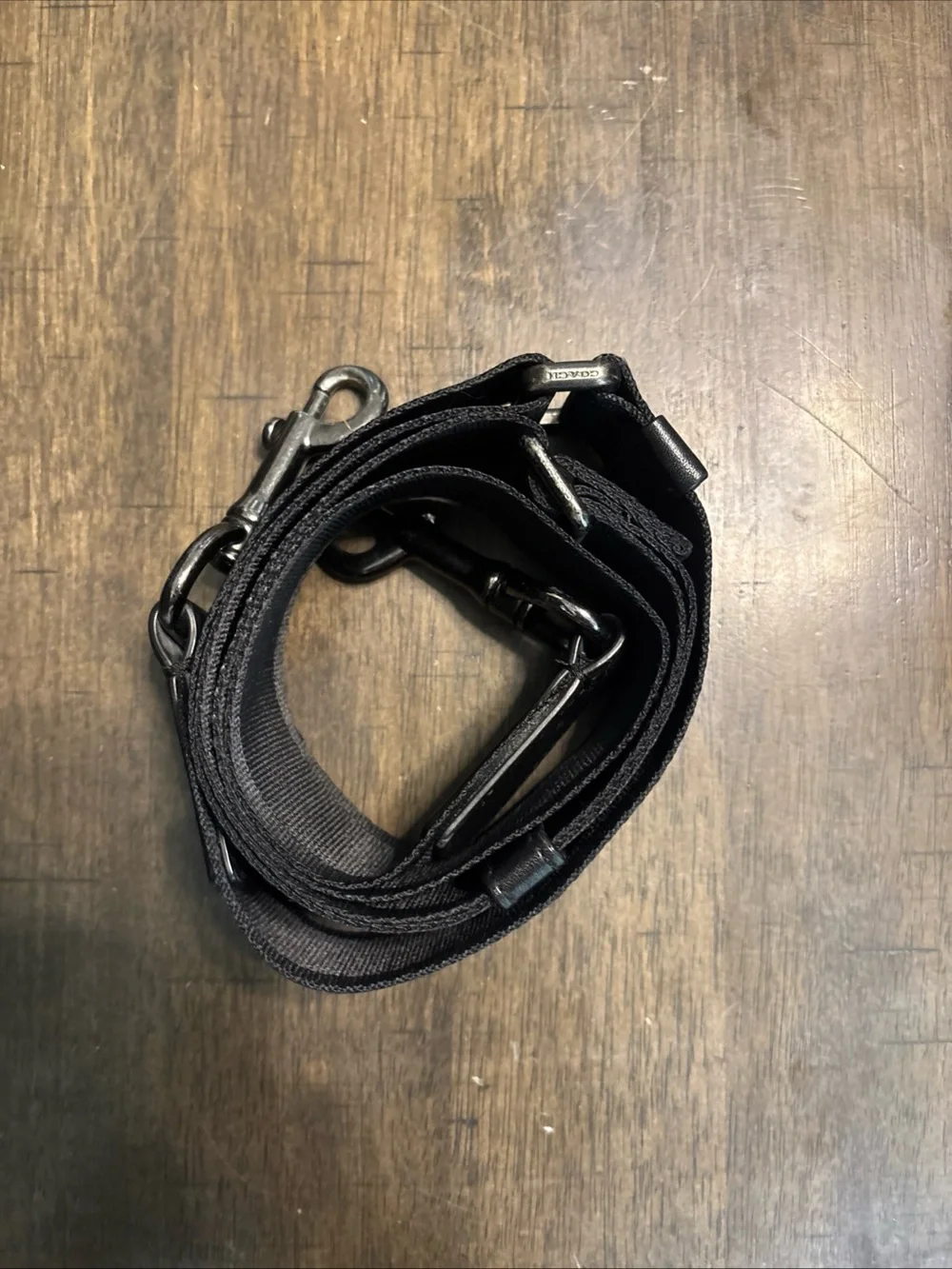 Coach Leather Travel Duffel Bag - Black